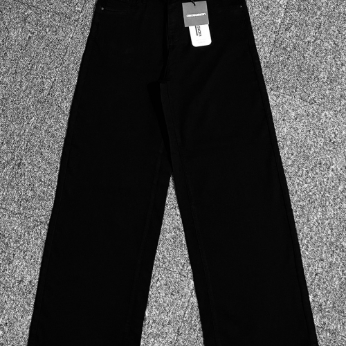 Quần jeans đen ống rộng #011